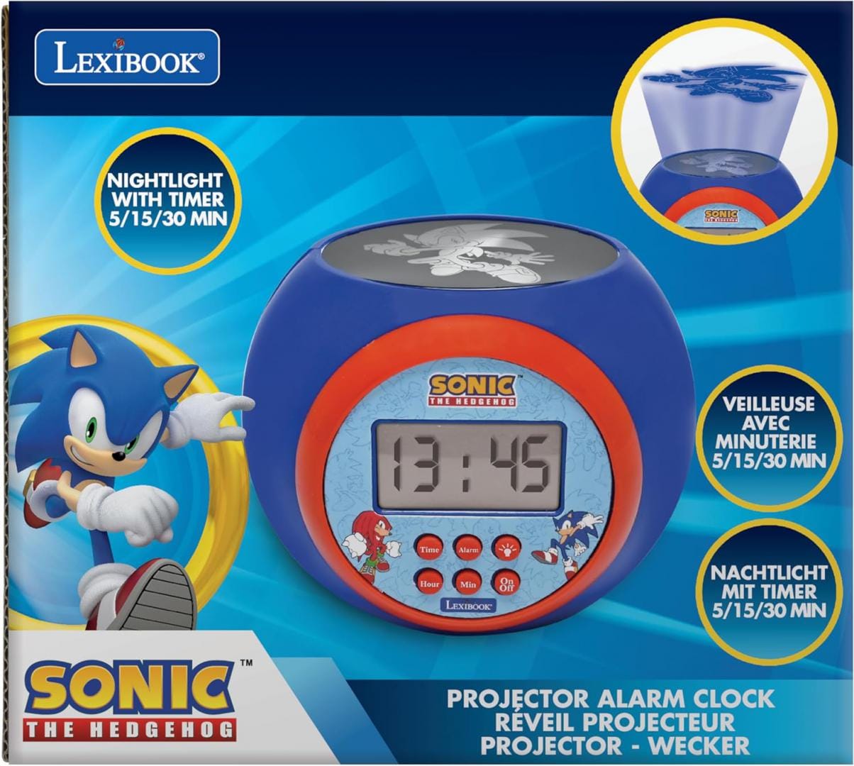 Ceas Deșteptător LEXIBOOK Sonic cu Proiector RL977SN
