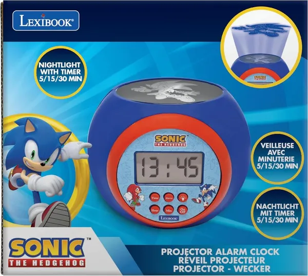 Ceas Deșteptător LEXIBOOK Sonic cu Proiector