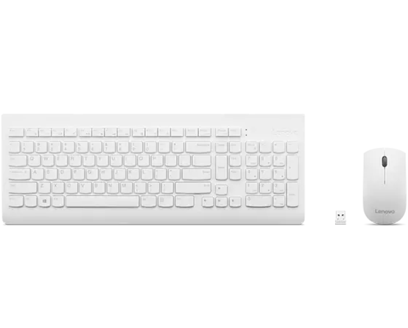 Kit Tastatură și Mouse LENOVO 510 Wireless Alb US Layout