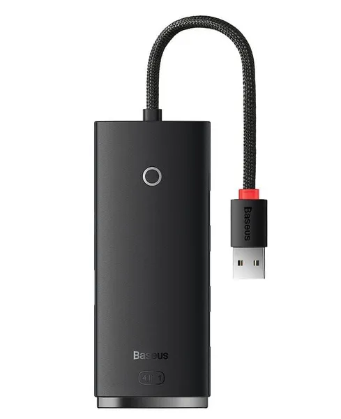 Hub USB BASEUS Lite 4 Porturi USB 3.0 Negru WKQX030101 - imagine 4