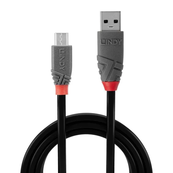 Cablu Transfer LINDY LY-36732 USB 2.0 Type A-MicroUSB 1m - imagine 3
