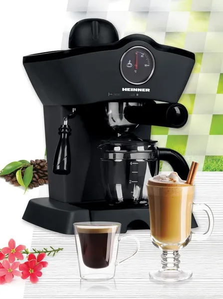 Espressor HEINNER HEM-200BK Negru 800W - imagine 2