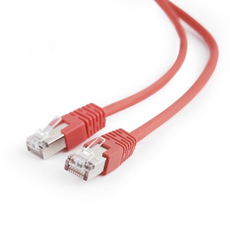 Cablu Patch Cord GEMBIRD PP22-1M/R Cat5e FTP 1m Roșu