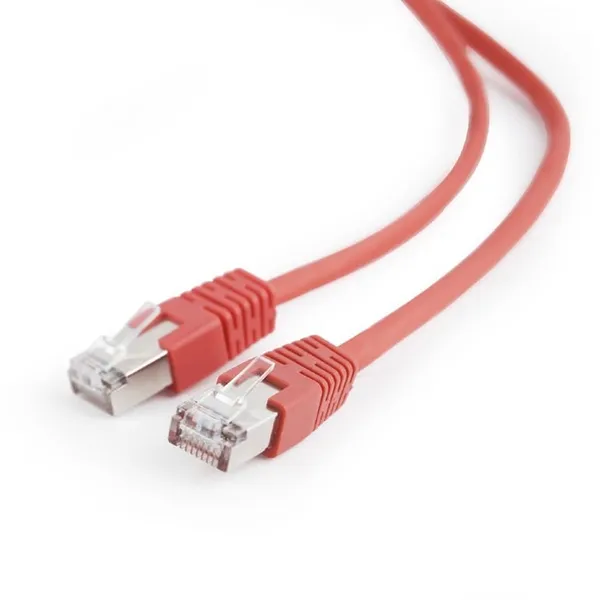 Cablu Patch Cord GEMBIRD PP22-1M/R Cat5e FTP 1m Roșu