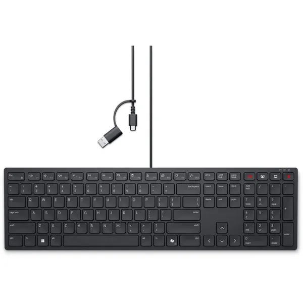 Tastatură DELL KB525C Cu Fir US International QWERTY Negru - imagine 5