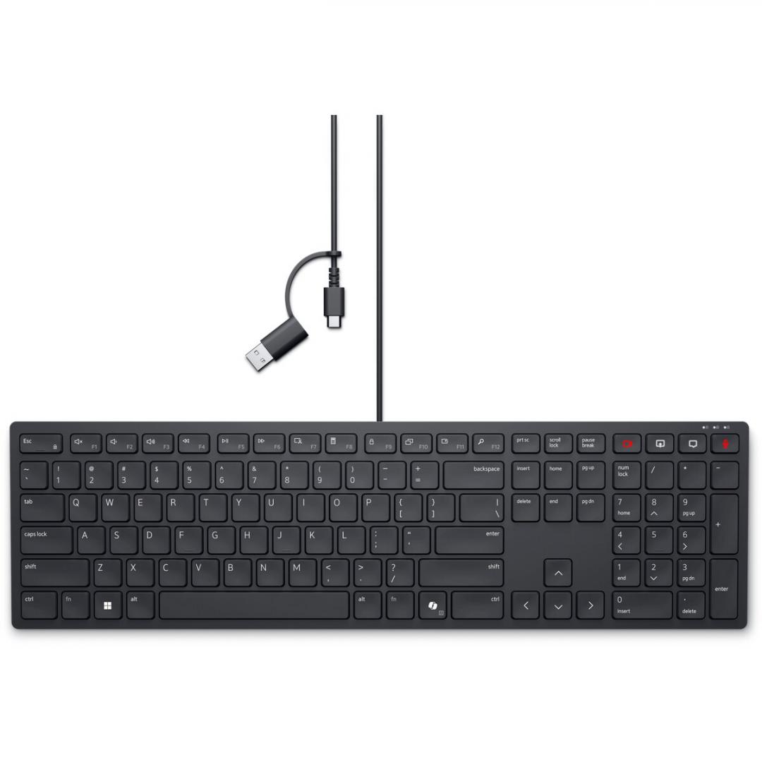 Tastatură PC DELL KB525C Wired US International QWERTY - imagine 5
