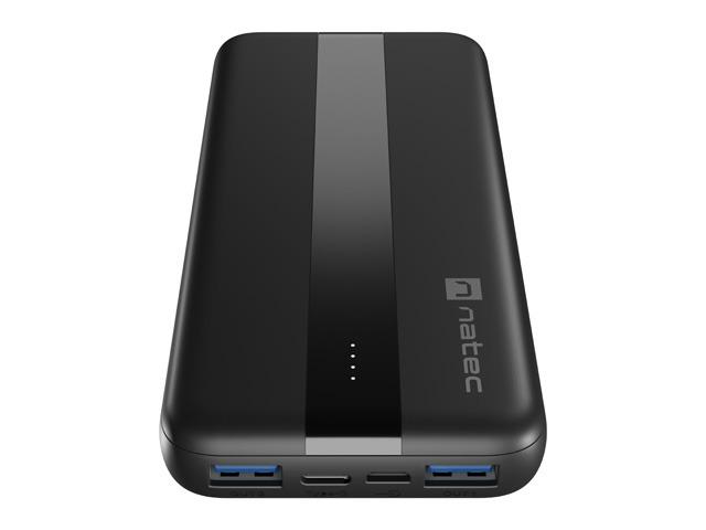 Baterie Externă NATEC 10000 mAh 3 Porturi USB Negru NPB-2294 - imagine 2
