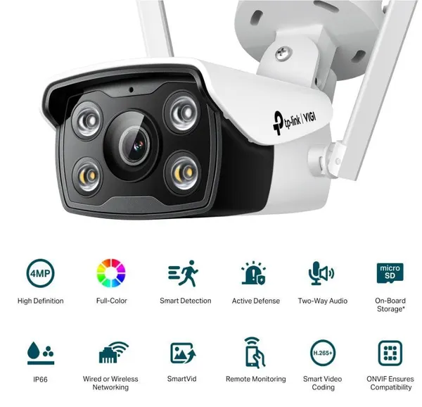 Cameră Supraveghere TP-LINK VIGI C340-W 4MP WiFi IP66 - imagine 2