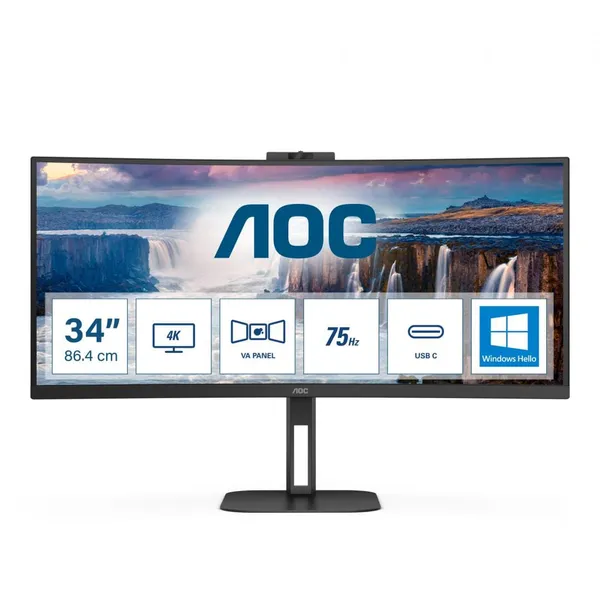 Monitor Gaming AOC CU34V5CW 34 inch 3440x1440 Negru