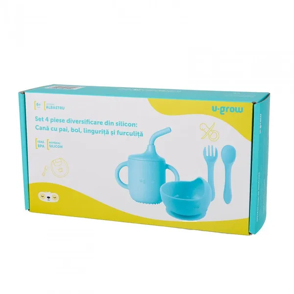 Set Diversificare U-GROW 4 Piese Silicon Albastru UG-422BL - imagine 4