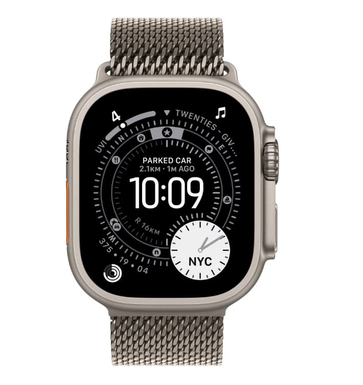 Smartwatch APPLE Watch Ultra 3 GPS+Cellular 49mm Natural Titanium