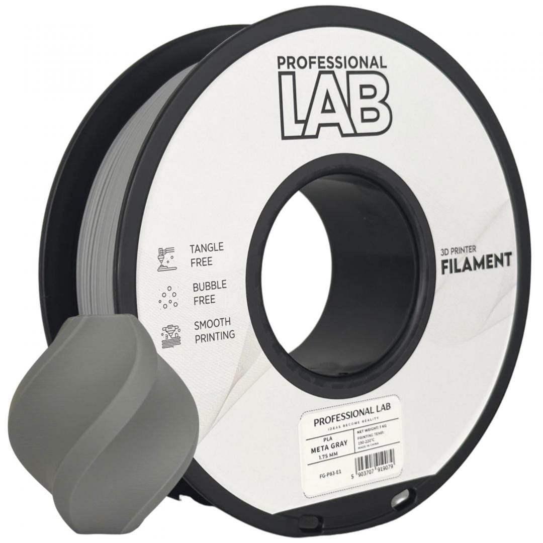 Filament 3D PROFESSIONAL LAB PLA Meta Gray 1.75mm 1kg