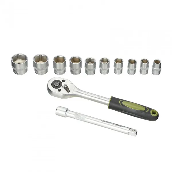 Trusă chei HEINNER 12 piese 3/8 cu extensie CR-V - imagine 2