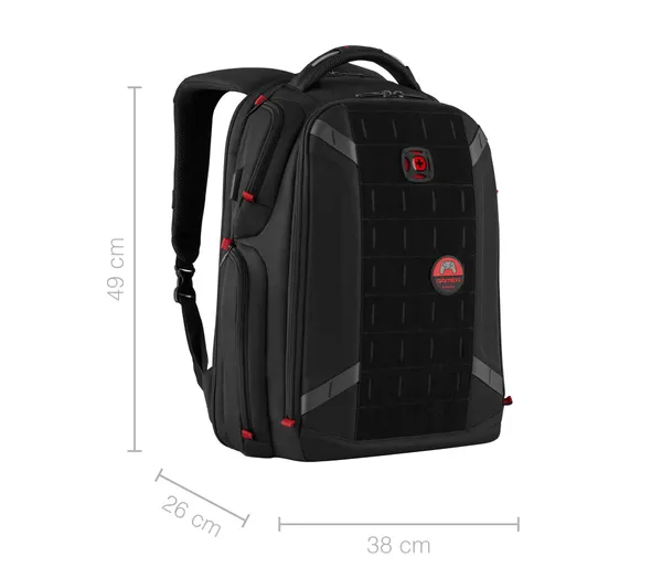 Rucsac Gaming WENGER Tech PlayerOne 17.3" Negru 611650 - imagine 8