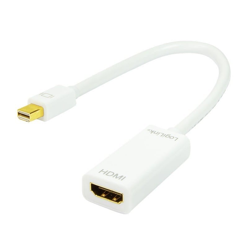 Adaptor Video LOGILINK CV0036A Mini DisplayPort la HDMI 15 cm Alb