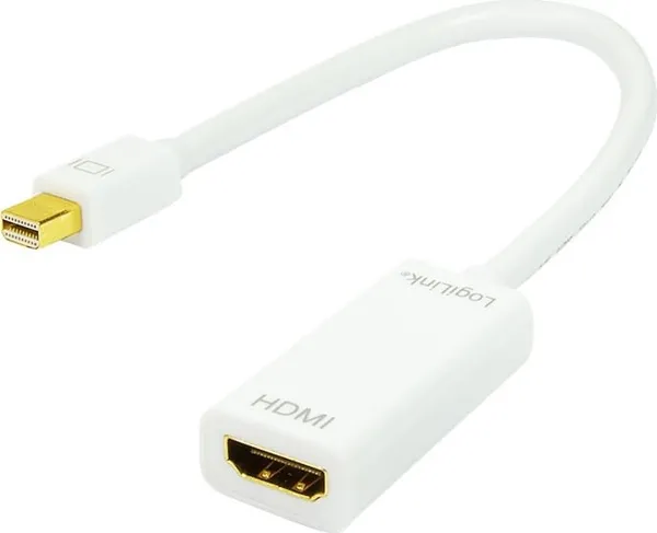 Adaptor Video LOGILINK CV0036A Mini DisplayPort la HDMI 15 cm Alb - imagine 4