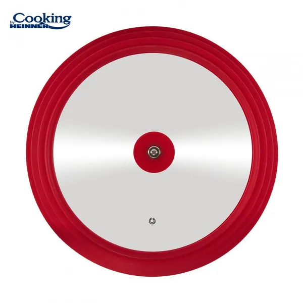 Capac HEINNER Cooking by Heinner Sticlă Silicon Ajustabil 28-32cm - imagine 3