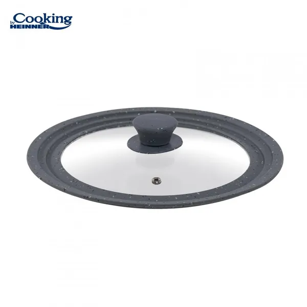 Capac HEINNER Cooking by Heinner Sticlă Silicon Ajustabil 28-32cm - imagine 5