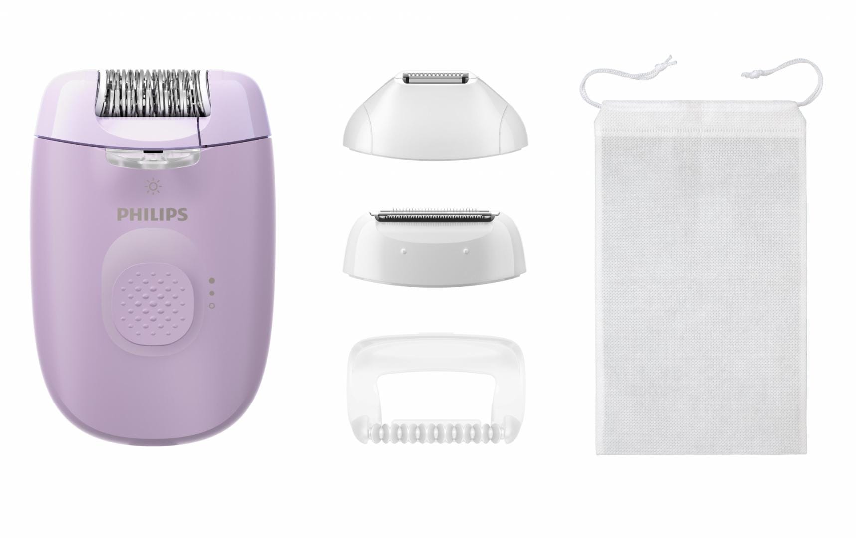 Epilator PHILIPS Seria 4000 BRE257/00 2 viteze 4 accesorii Lila