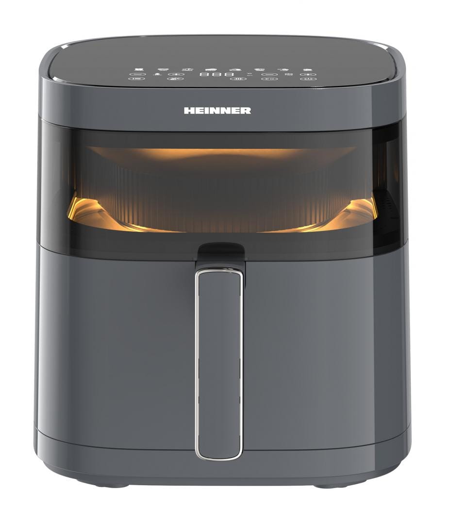 Friteuză cu aer cald HEINNER DualHeat 5.7L 1700W Gri Antracit
