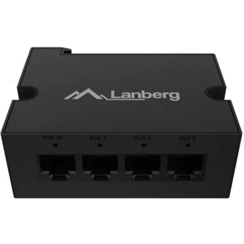Switch LANBERG DIN-FE4-AT-30W 4 Porturi PoE+ Unmanaged