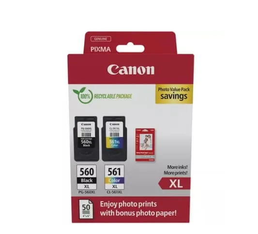 Pachet Cartușe Cerneală CANON PG-560XL/CL-561XL Photo Value Pack