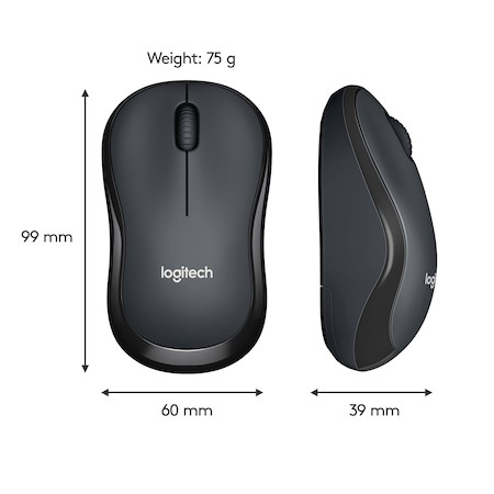 Mouse LOGITECH M220 Silent Wireless Negru 910-004878 - imagine 2