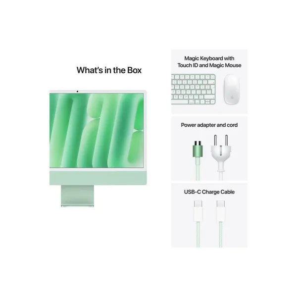 Desktop PC APPLE iMac 24 M4 16GB 512GB Verde - imagine 4
