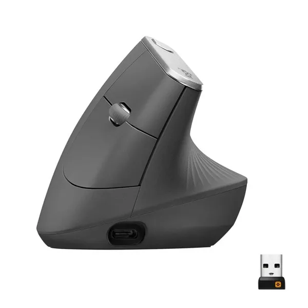 Mouse LOGITECH MX Vertical Ergonomic Wireless Negru 910-005448 - imagine 2