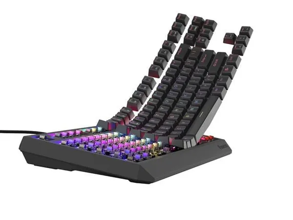Tastatură Gaming GENESIS Thor 230 TKL RGB Outemu Brown Negru - imagine 5