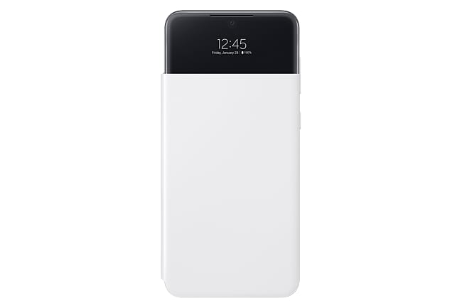 Husă SAMSUNG Galaxy A33 5G S View Wallet Alb EF-EA336PWEGEE