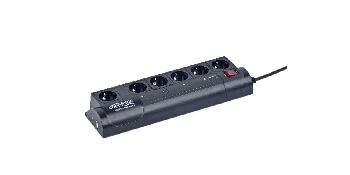 Prelungitor inteligent GEMBIRD EG-PMS2 6 prize Schuko Negru