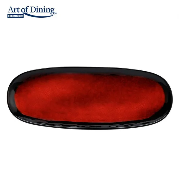Set 4 Platouri HEINNER Vulcano Ceramica 38x15 cm - imagine 1