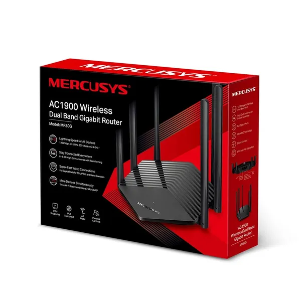 Router MERCUSYS MR50G AC1900 Dual-Band Gigabit - imagine 3