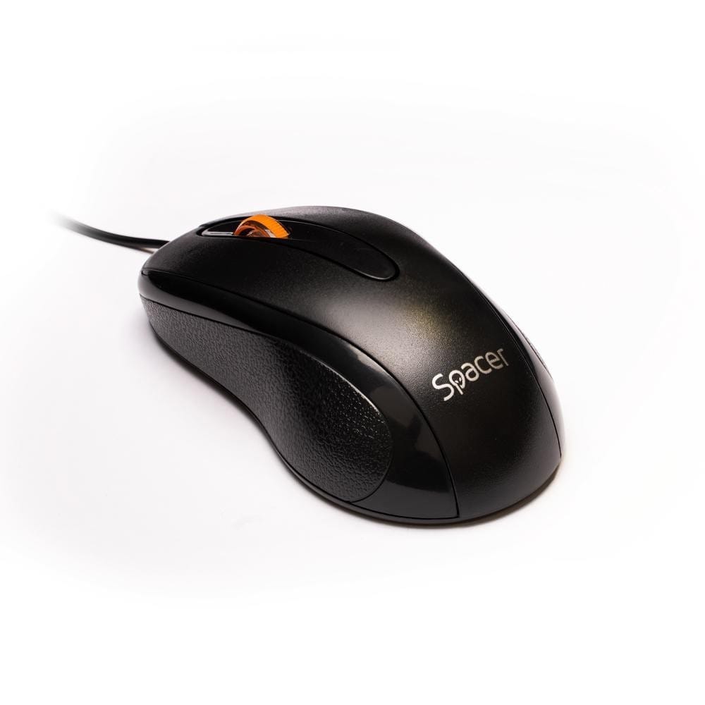 Mouse SPACER SPMO-F01 Cu Fir Optic Negru