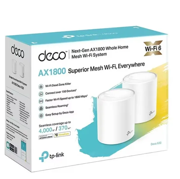 Sistem Mesh Wi-Fi 6 TP-LINK DECO X10 Dual-Band AX1500 2-Pack - imagine 3
