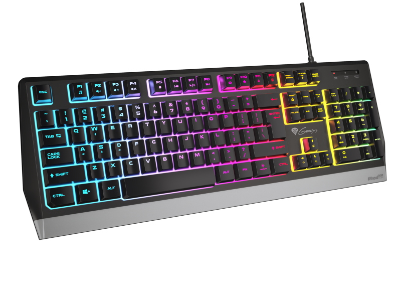 Tastatură GENESIS Rhod 300 RGB Membrană USB Negru