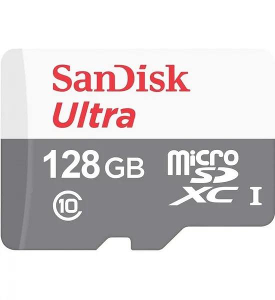 Card de memorie MicroSDXC SANDISK 128GB Class 10 80MB/s cu Adaptor SD
