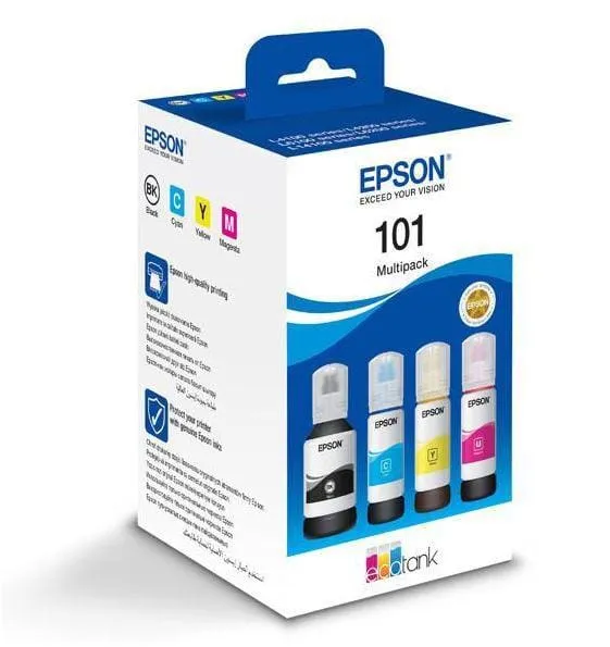 Combo-Pack Cerneli EPSON 101 CMYK 70mlx3+127ml C13T03V64A - imagine 2