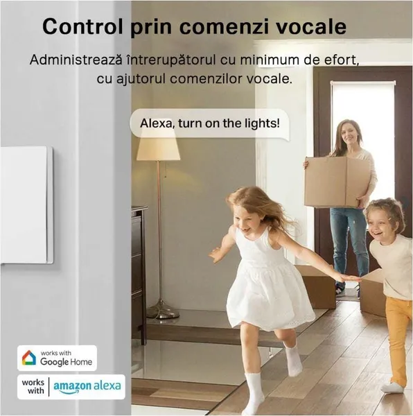 Întrerupător Inteligent TP-LINK TAPO S220 Dublu Wireless 868 MHz - imagine 3