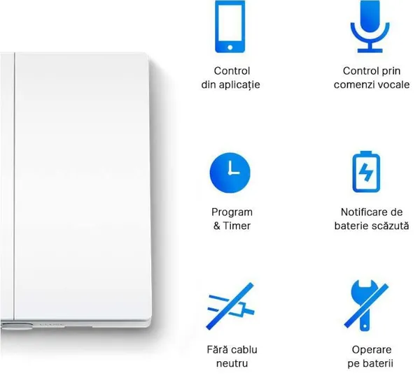 Întrerupător Inteligent TP-LINK TAPO S220 Dublu Wireless 868 MHz - imagine 2