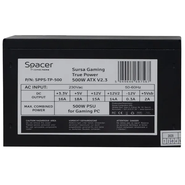 Sursă PC SPACER True Power TP500 500W SPPS-TP-500 - imagine 4