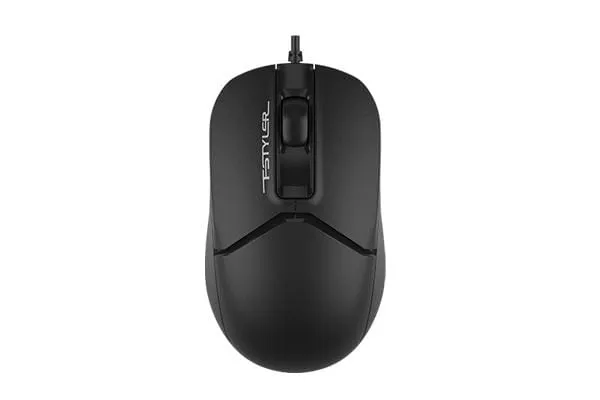 Mouse A4TECH FM12 Cu Fir USB 1600 DPI Negru