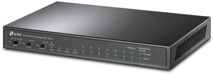 Switch TP-LINK TL-SL1311MP 8x PoE+ 2x Gigabit 1x SFP 124W