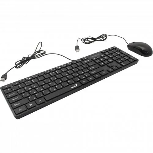 Kit Tastatură și Mouse GENIUS SlimStar C126 USB Negru