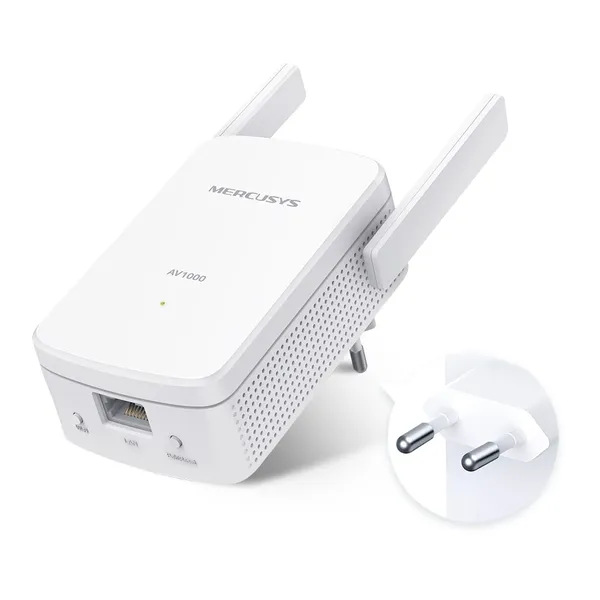 Kit Powerline Wi-Fi MERCUSYS MP510 AV1000 Gigabit 300 Mbps - imagine 2