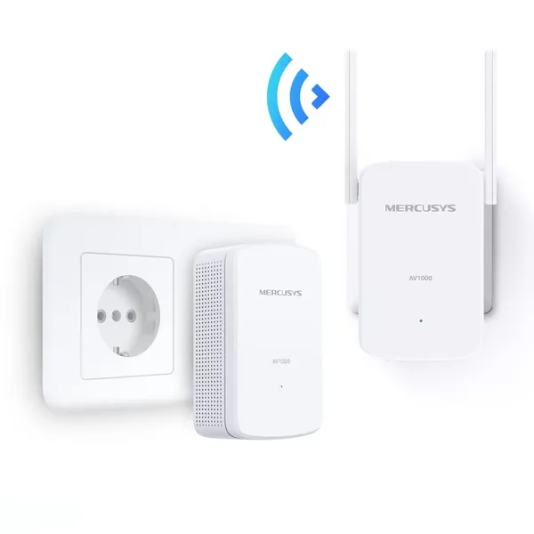Kit Powerline Wi-Fi MERCUSYS MP510 AV1000 Gigabit 300 Mbps