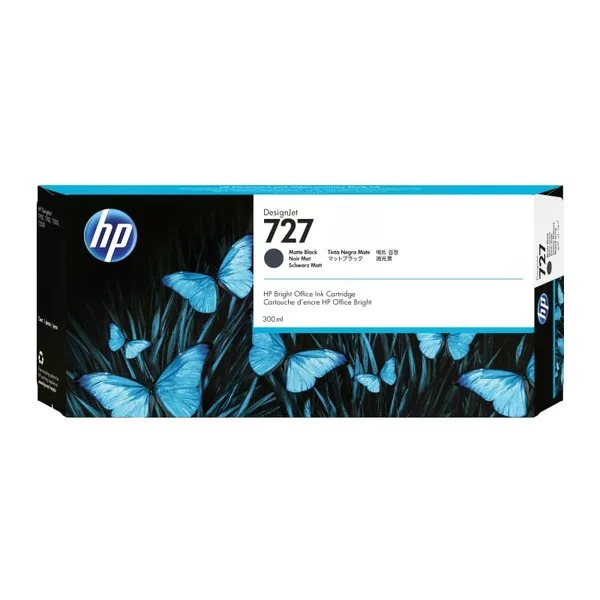 Cartuș Cerneală HP 727 Matte Black 300ml C1Q12A - imagine 2