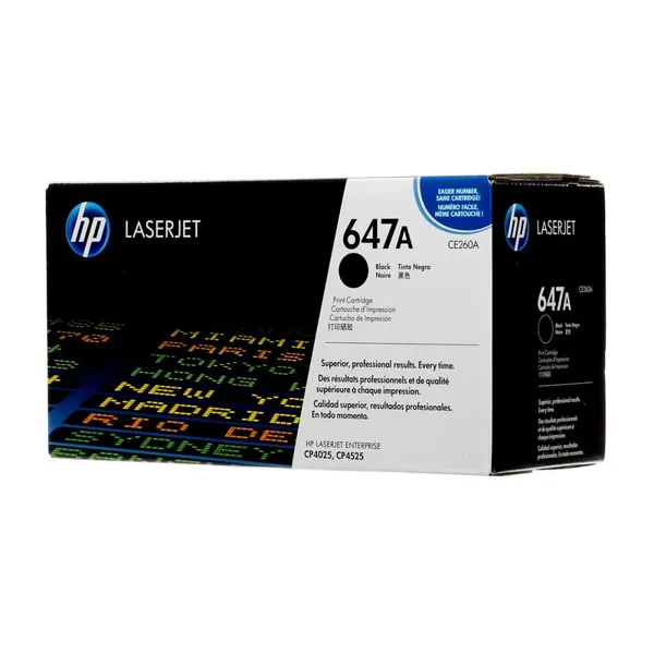 Toner HP 647A Black Original CE260A Color LaserJet CP4025 CP4525 - imagine 2