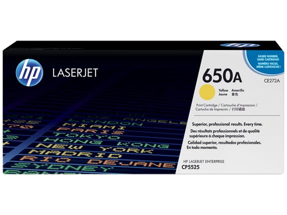 Toner HP 650A CE272A Galben Original 15000 Pagini